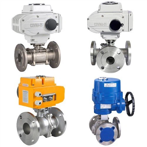 Three-way Flange Ball Valve